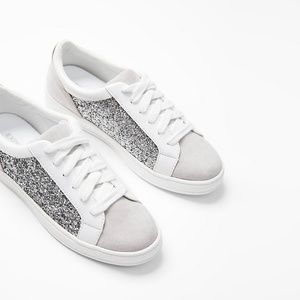 EXPRESS GLITTER SNEAKERS   - SIZE 9